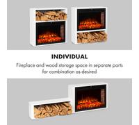 Mauna Loa Électrofoyer 2000 W LED flammes télécommande étagère en bois