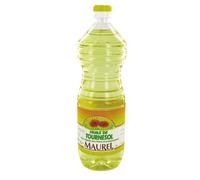 MAUREL Huile végétale de tournesol multi-usages 1L - Pour cuisson, fritures, assaisonnement / Marque MAUREL (Lot de 2 bouteilles)