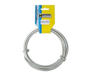 MAURER 1010500 - Fil de Fer plastifié (Rouleau 5 m) Blanc numéro 16/2,7 mm