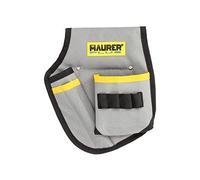MAURER 2240130 Housse Porte-Outils pour Ceinture avec 3 Poches et 4 élastiques Porte-Outils électriques Multipoches, Cranberry, Extra Large