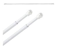 MAURER 5340043 Tringle à Rideau Extensible 60/78 cm avec Support, sans Ressort (2 pièces).