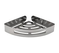 MAURER 5421330 Panier d'angle pour Salle de Bain, Couleur INOX avec Effet Miroir, Auto-adhésif résistant ou avec vis