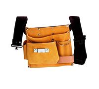 MAURER 80948 Sac à outils de charpentier, 2 poches et 2 fentes, beige