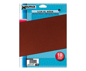 Maurer 9020008-eau émeri Grain 400 (Lot de 10 feuilles)