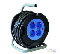 Maurer Enrouleur Civil 4 Prises Schuko Biphasé Et Fiche 2P+T 16A Mt 15 - 3X1,5