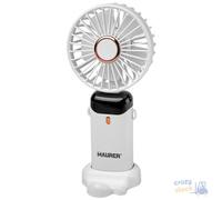Maurer Mini Ventilateur Portable Rechargeable à Batterie Galium Blanc