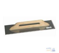 Maurer Taloche En Acier Type Denté Poignée En Bois Dents 7X7 Cm 48X14