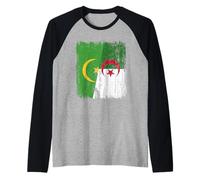 Mauretania Algérie Demi Drapeau Mauritanien Patrimoine Algérien Manche Raglan