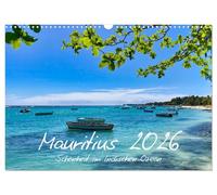Maurice - beauté de l'océan Indien, Version française (Calendrier mural 2026 DIN A3 portrait), Calendrier CALVENDO mensuel