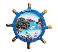 Maurice Résine 3d solide Aimant de réfrigérateur souvenir Tourist Cadeau chinois Aimant fabriquée à la main Craft Creative Maison et décoration de cuisine magnétique Autocollant