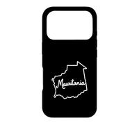 Mauritanie Country Outline Souvenir de Voyage Minimaliste Coque pour iPhone 17 Pro