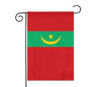Mauritanie Drapeau des Mauritaniens Drapeaux de jardin (12,5 x 18 pouces) - Bannière aux couleurs éclatantes pour décoration extérieure de jardin et de maison