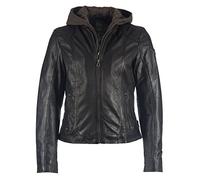 Mauritius Cacey LEGV Femme Veste en cuir noir 4XL 100% Cuir Regular/Coupe standard