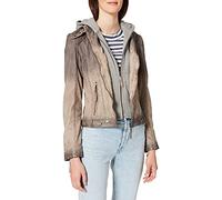 Mauritius Cascha LAMOV Femme Veste en cuir taupe L 100% Cuir