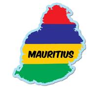 Mauritius Continent Flag Sticker Flag Bumper Water Proof Vinyl
