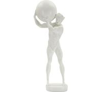 Mauro Ferretti Atlas sculpture 18x12.5x50 blanc