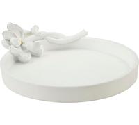 Mauro Ferretti Bol décoratif Magnolia 24x21x6 cm blanc