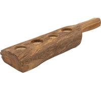 Mauro Ferretti Bougeoir 4 feux en teck 51x14x6 cm marron