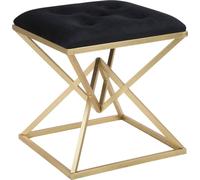 Mauro Ferretti Chaise Piramid 45x45x48 cm noir or