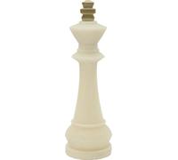 Mauro Ferretti Chess King Quarzy Ø13x41 cm or blanc