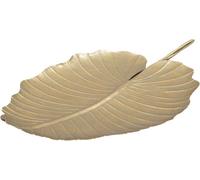 Mauro Ferretti coupe décorative feuille 23x2x35,5 cm or