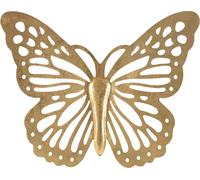 Mauro Ferretti décoration murale papillon 43x2x35 cm or