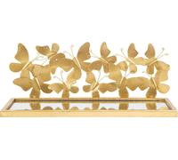 Mauro Ferretti étagère murale papillons set of 2 43x19,2x16,5 cm or