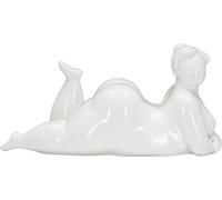 Mauro Ferretti Femme Yoga Relax sculpture 32x12,5x16 cm blanc