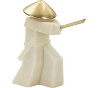 Mauro Ferretti figurine décorative Samurai Toku Quarzy 34x12x30 cm or blanc