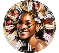 Mauro Ferretti Horloge murale Kourt Ø 60x4.5 cm multicolore