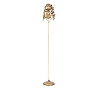 Mauro Ferretti Italian Design Bougeoir Flowy en métal doré Ø 17 x 93 cm