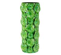 Mauro Ferretti Italian Design Vase Drop 18 x 17,5 x 46 cm, Fer, Vert, 46 x 18 x 17,5 cm