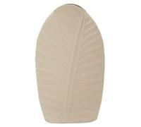 Mauro Ferretti Italian Design Vase Dune Tall Effet Sable, Fer, crème, 29,5 x 18 x 9,5 cm