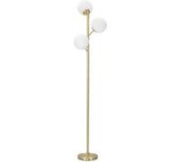 Mauro Ferretti - Lampadaire en métal doré 3 abat-jour Glamy 36 x 190 cm Doré et Blanc G