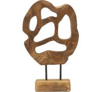 Mauro Ferretti Lubang sculpture en teck 25x10x38 cm marron