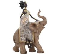 Mauro Ferretti Masai avec éléphant 22,5x12x32,5 cm