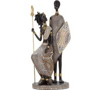 Mauro Ferretti Masai paire de figurines 16.5x11.5x38 cm