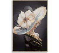 Mauro Ferretti mural Chapeau Vienne 62x4x92 cm noir or