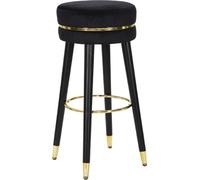 Mauro Ferretti Paris tabouret de bar Ø 35x74 cm noir or