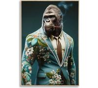 Mauro Ferretti peinture murale Kongy 62x4x92 cm turquoise noir