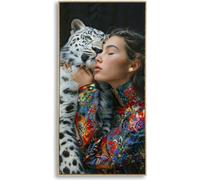 Mauro Ferretti peinture murale Moira avec cadre 52x4x102 cm