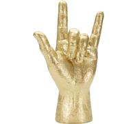Mauro Ferretti sculpture artisanale Oui, main 14,5x7x23 cm or