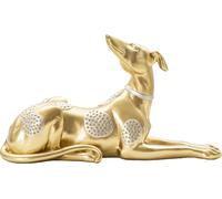 Mauro Ferretti sculpture chien 32.2x9.5x18.3 cm or argent