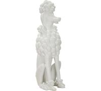Mauro Ferretti Sculpture décorative caniche assis 20x26x61 cm blanc