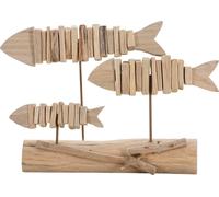 Mauro Ferretti sculpture décorative en forme de poisson 37x10x24 naturel