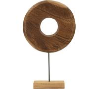 Mauro Ferretti sculpture Dorat en teck 35x10x58 cm marron