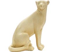 Mauro Ferretti sculpture léopard 23x15,5x29 cm or