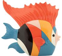 Mauro Ferretti Sculpture poisson Rubic 28x8x25 cm multicolore