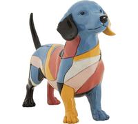 Mauro Ferretti Sculpture Teckel Rubic 32.5x9.7x20.5 cm multicolore