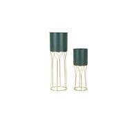 Mauro Ferretti - Set de 2 cache-pots en métal coloré Grent
